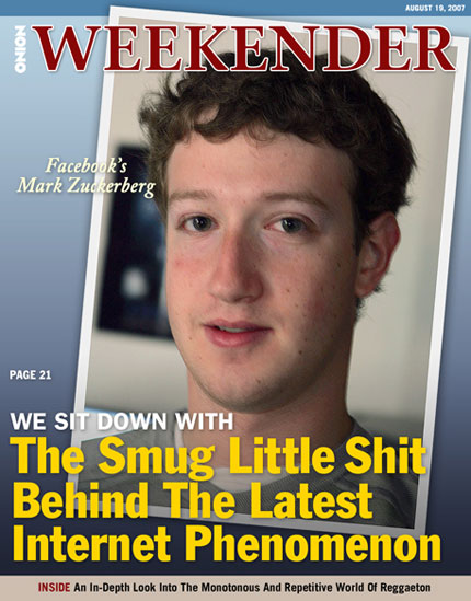 mark zuckerberg on time magazine. (via the onion magazine)